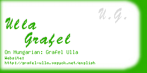 ulla grafel business card